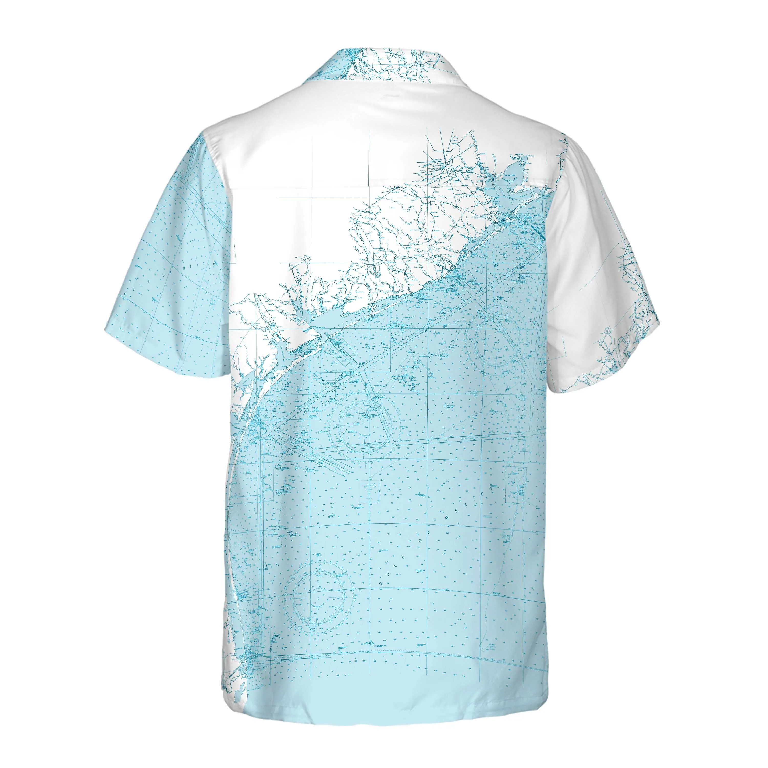 The Texas Coast Navigator Coconut Button Camp Shirt