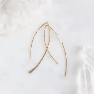 The Wishbone Earrings | Yellow Gold Filled