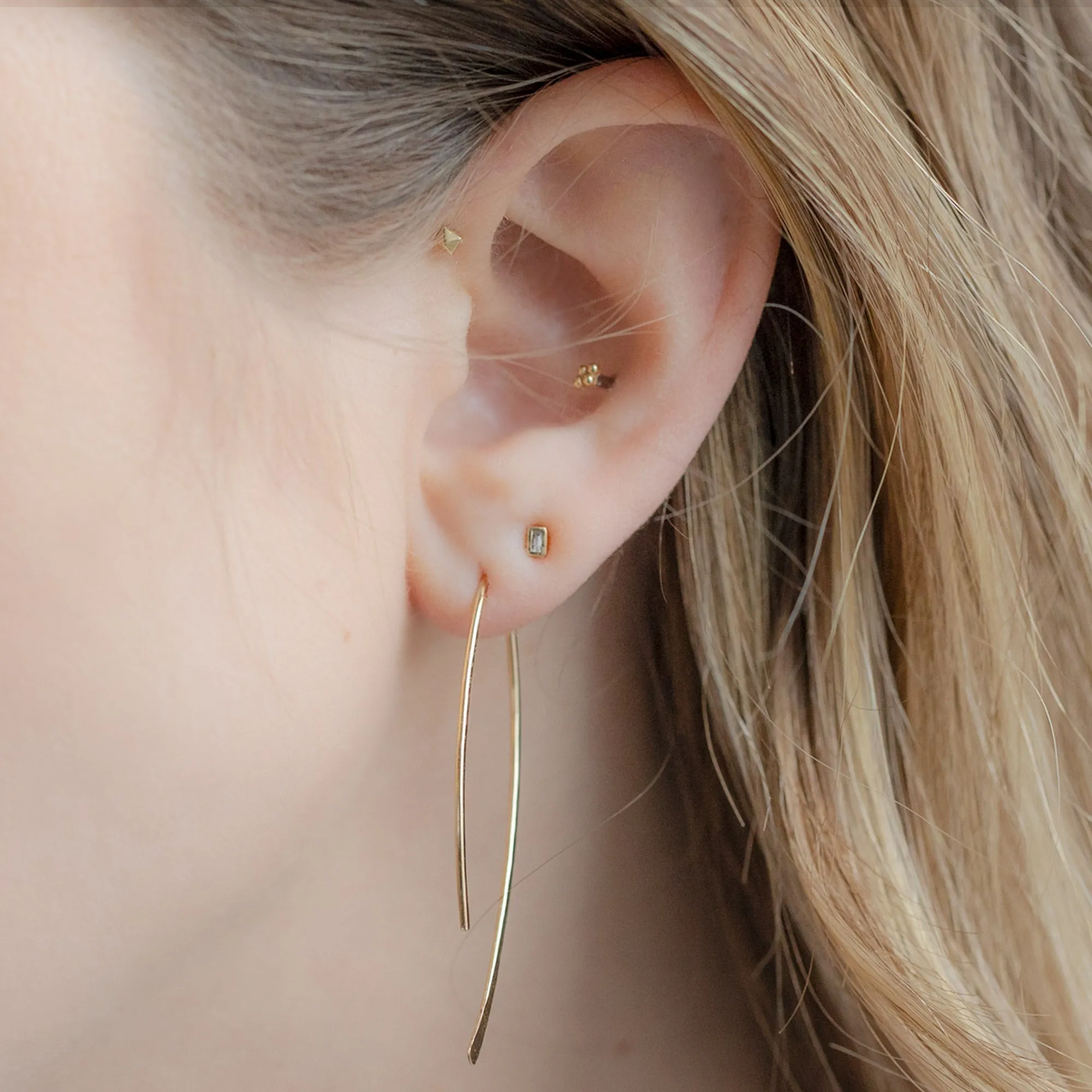 The Wishbone Earrings | Yellow Gold Filled