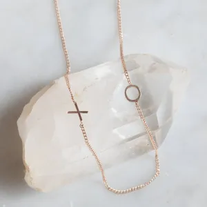 The XO' Necklace | 14K Rose Gold