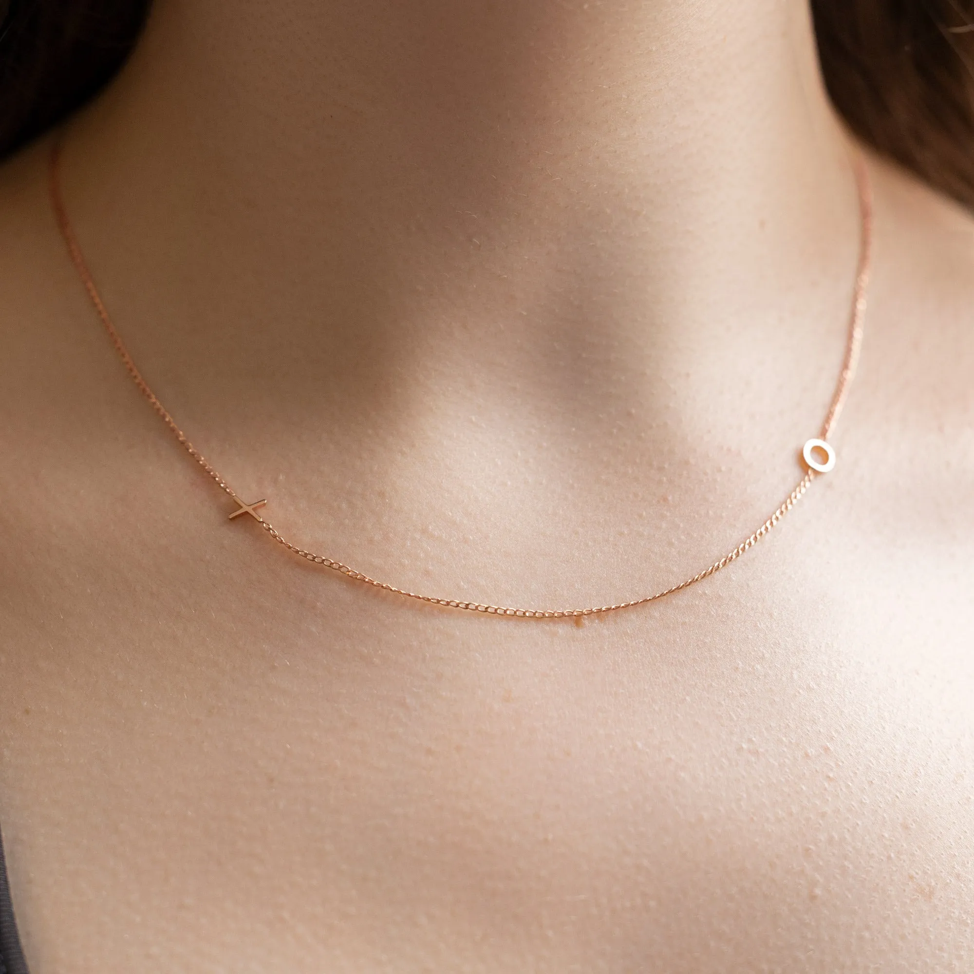 The XO' Necklace | 14K Rose Gold