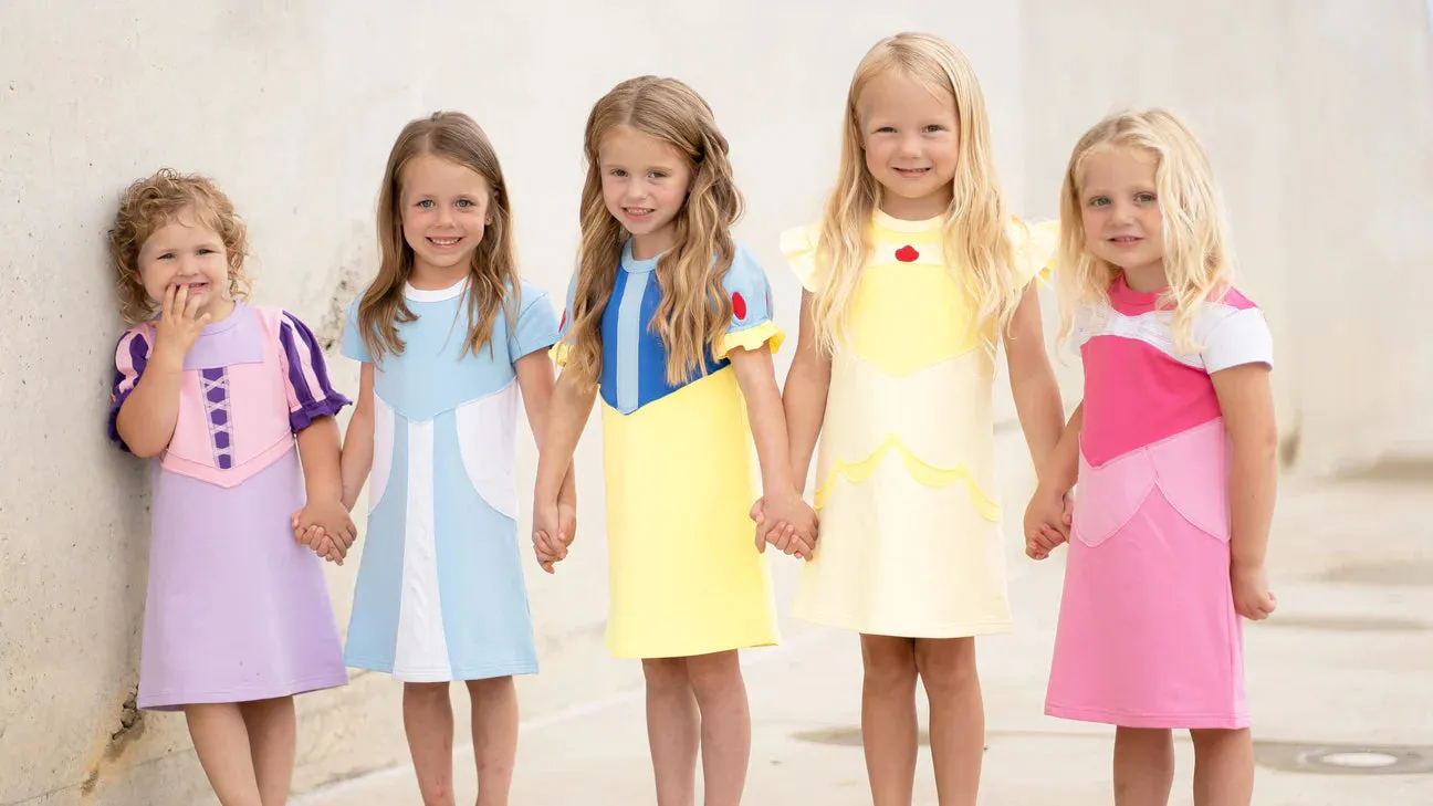 The Yellow Lamb Princess Playtime: Aurora Inspired Pink Dress