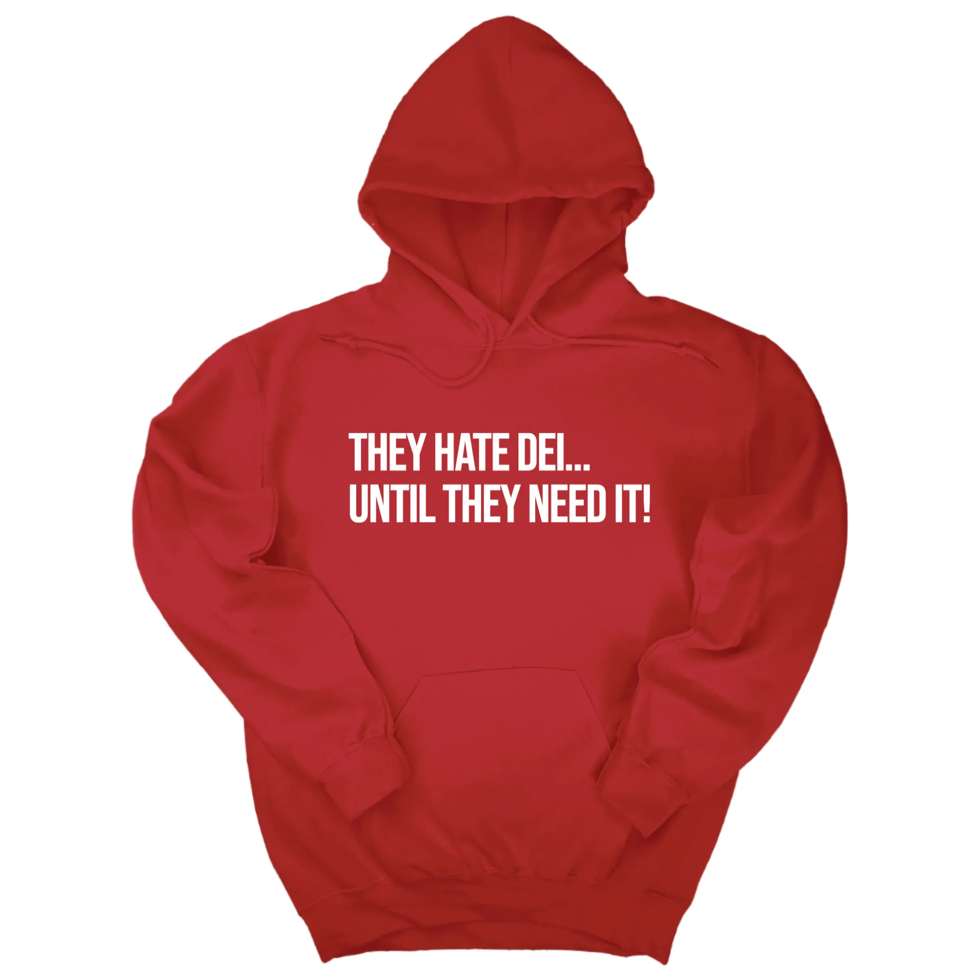 They Hate DEI until They Need It Unisex Hoodie