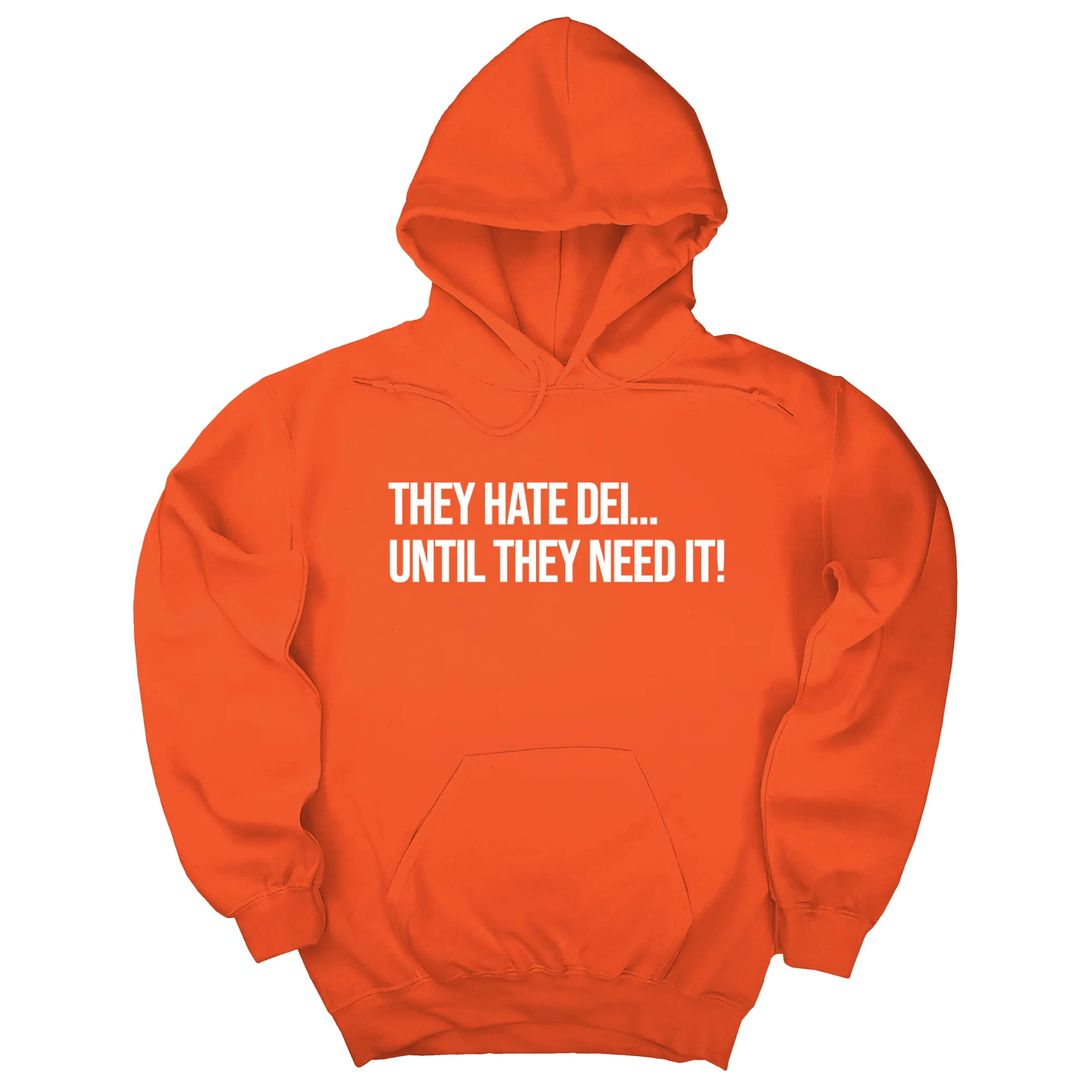 They Hate DEI until They Need It Unisex Hoodie