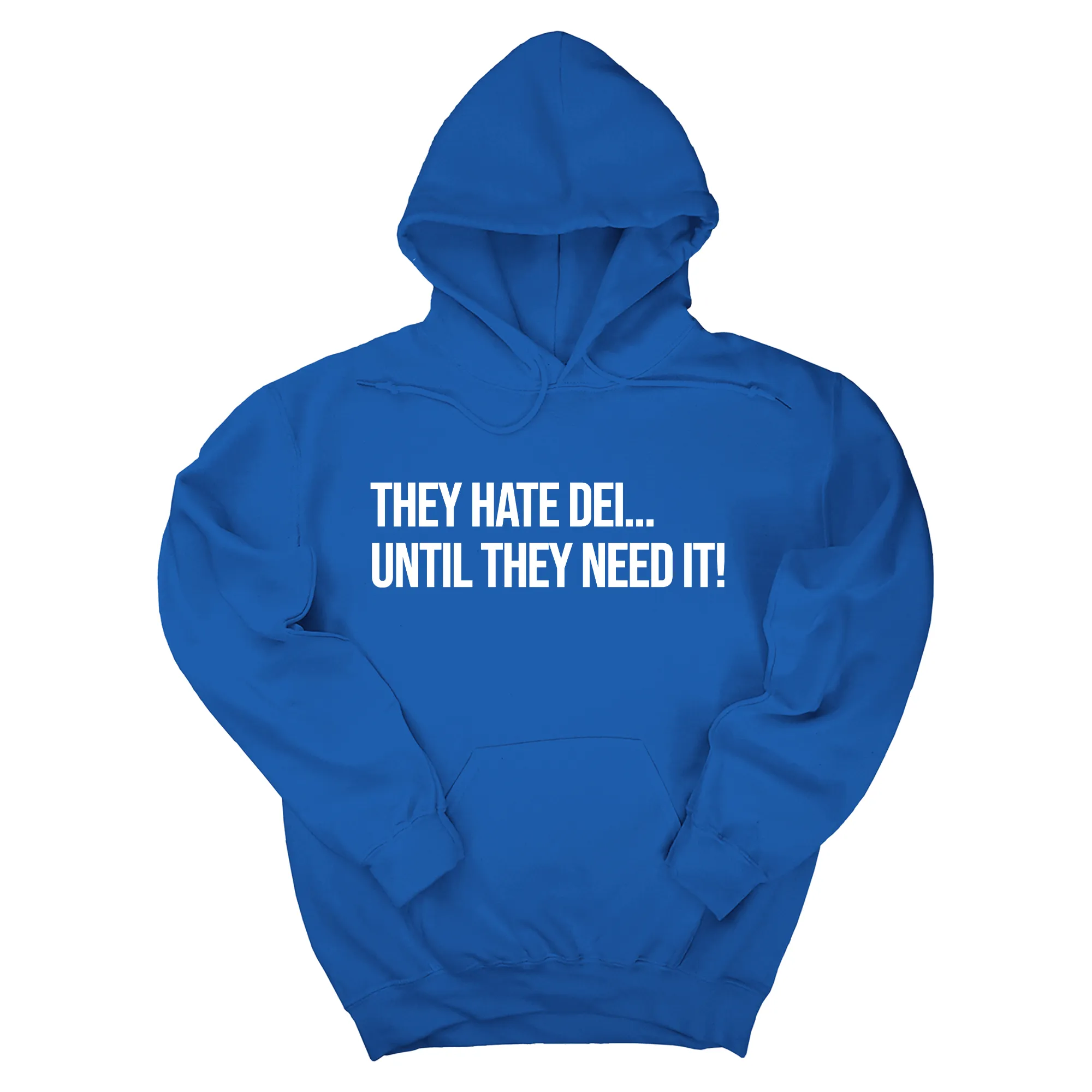 They Hate DEI until They Need It Unisex Hoodie