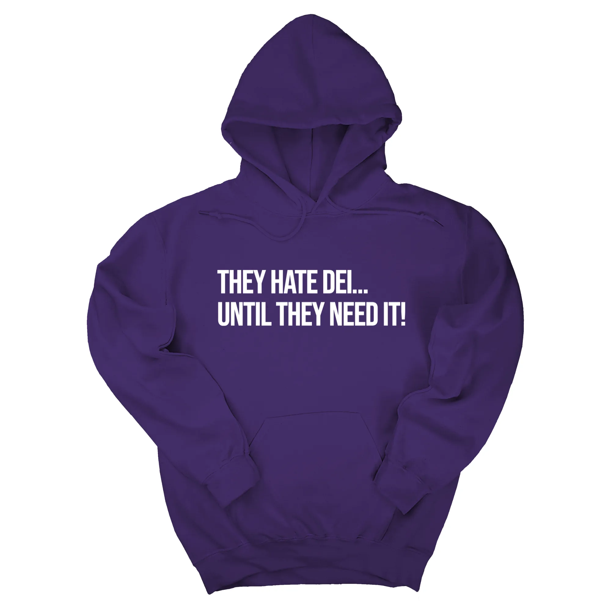 They Hate DEI until They Need It Unisex Hoodie