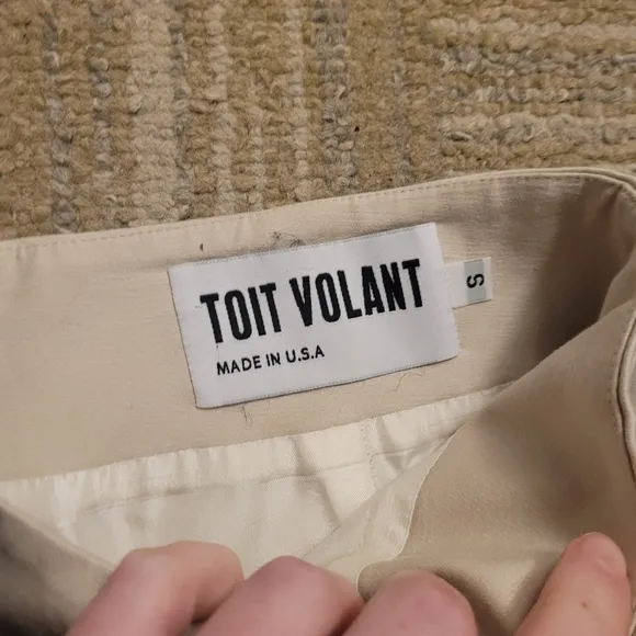 Toit Volant Khaki Mini Skirt Small