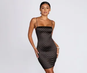 Treat Me Heat Charming Stone Mini Dress