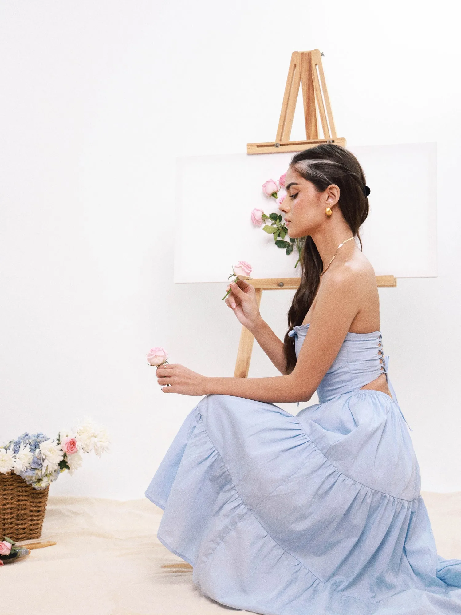 Tube Tiered Midi Dress