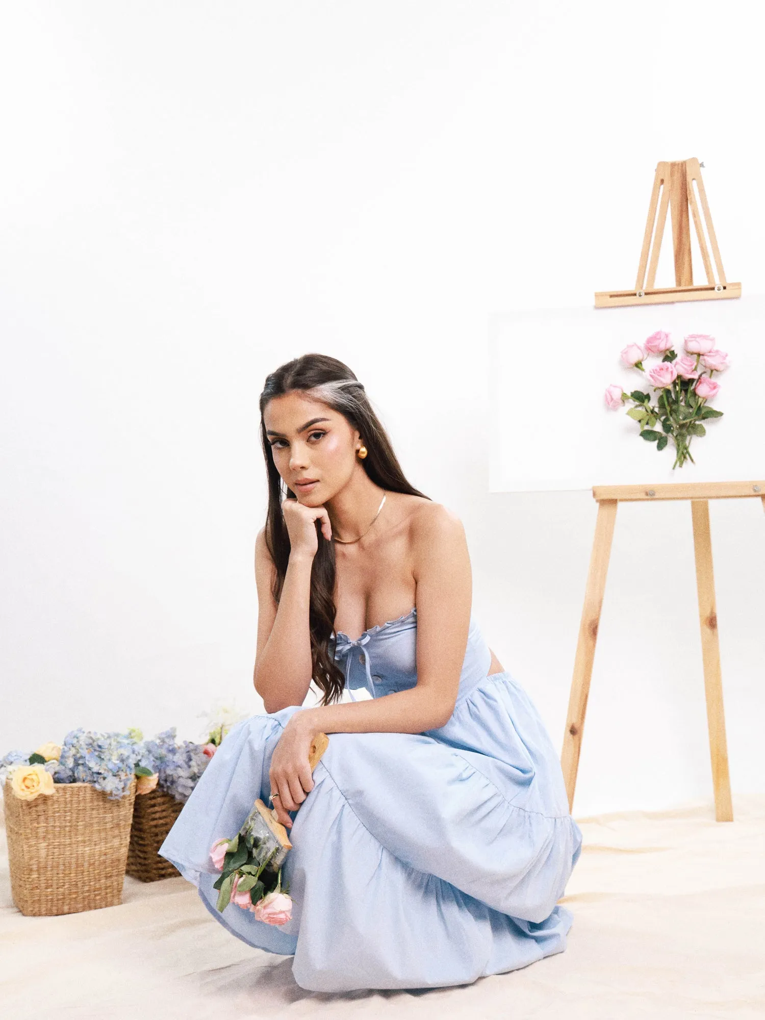 Tube Tiered Midi Dress