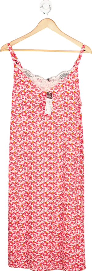 Ulla Popken Red/Pink Floral Print Sundress EU 46/48