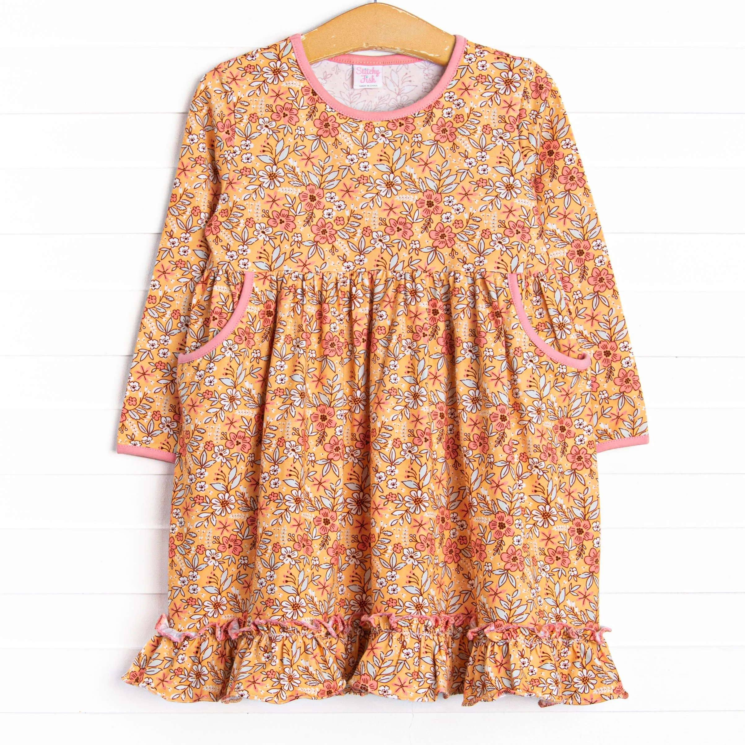 Unbe-leaf-able Dress, Yellow