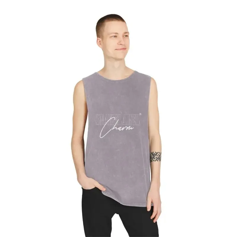 Unisex Stonewash Tank Top: 100% Pre-Shrunk Cotton, t shirt with snake