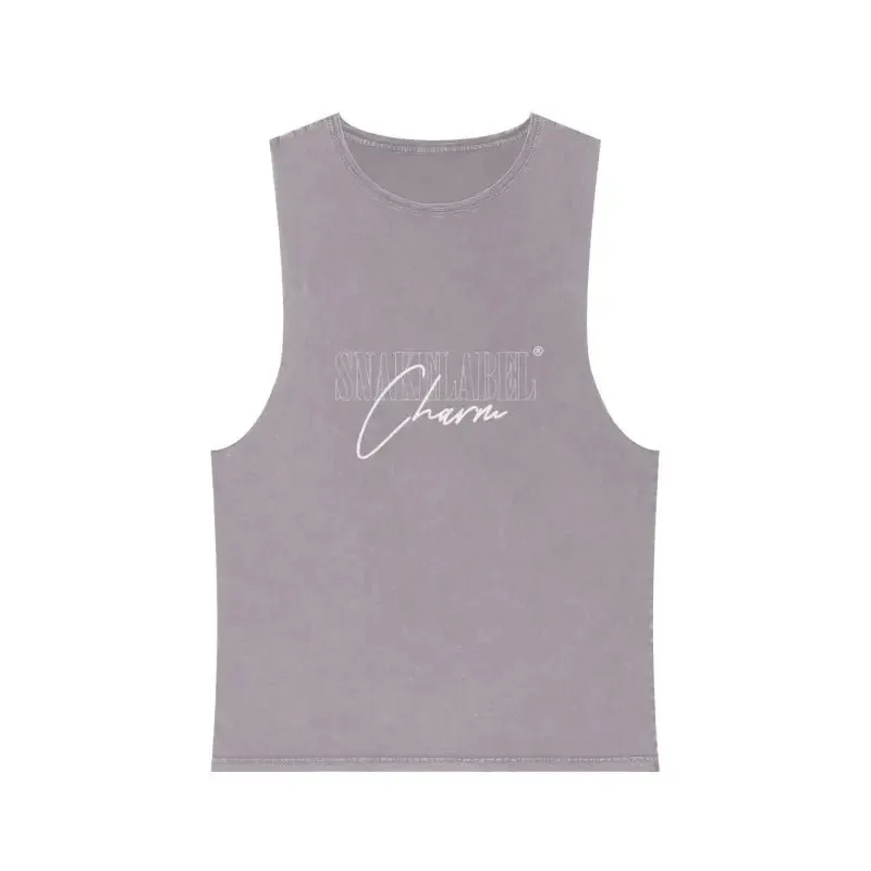 Unisex Stonewash Tank Top: 100% Pre-Shrunk Cotton, t shirt with snake