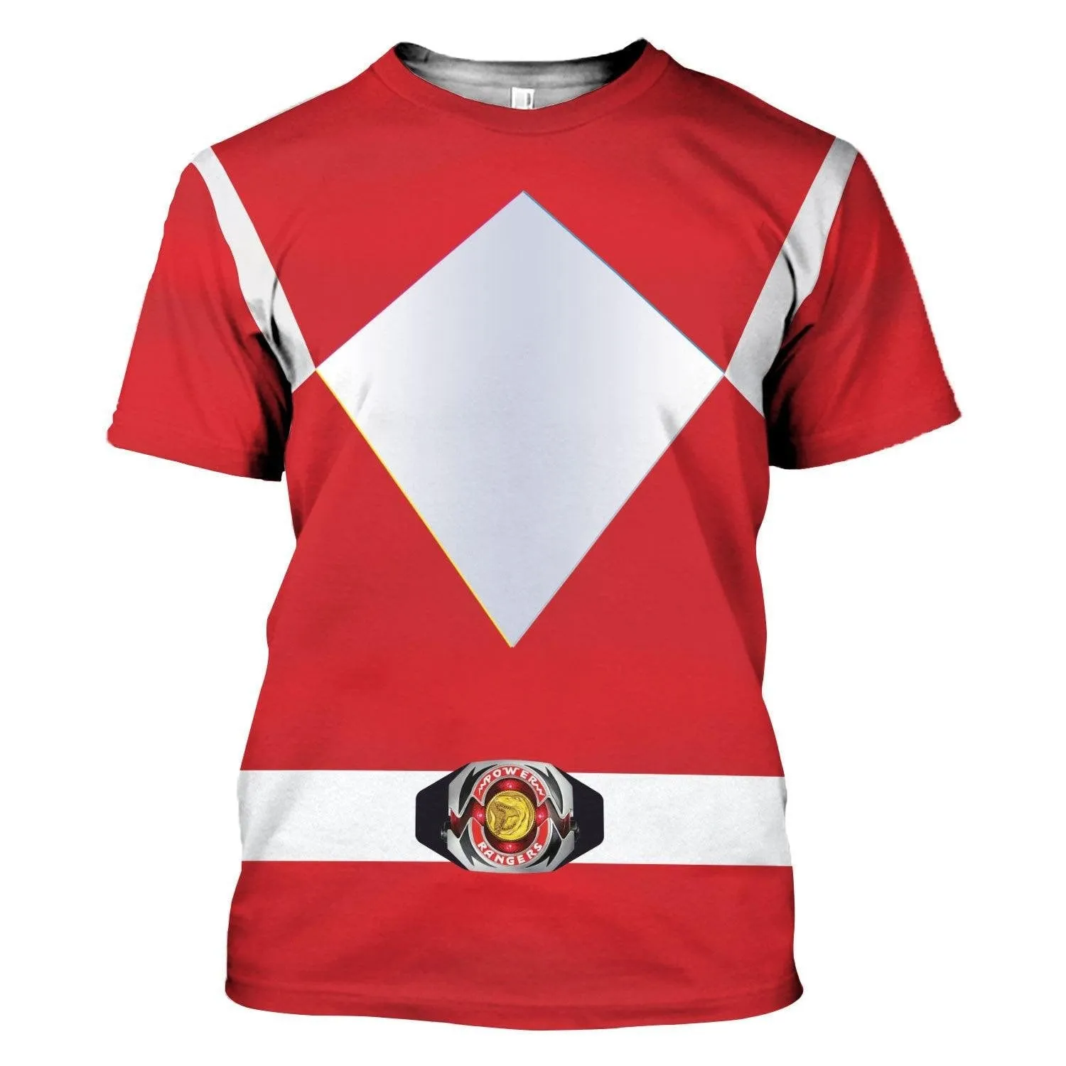 Unisex Tracksuit Hoodies Red Power Ranger 3D Costumes PRHS64 HSQT4301