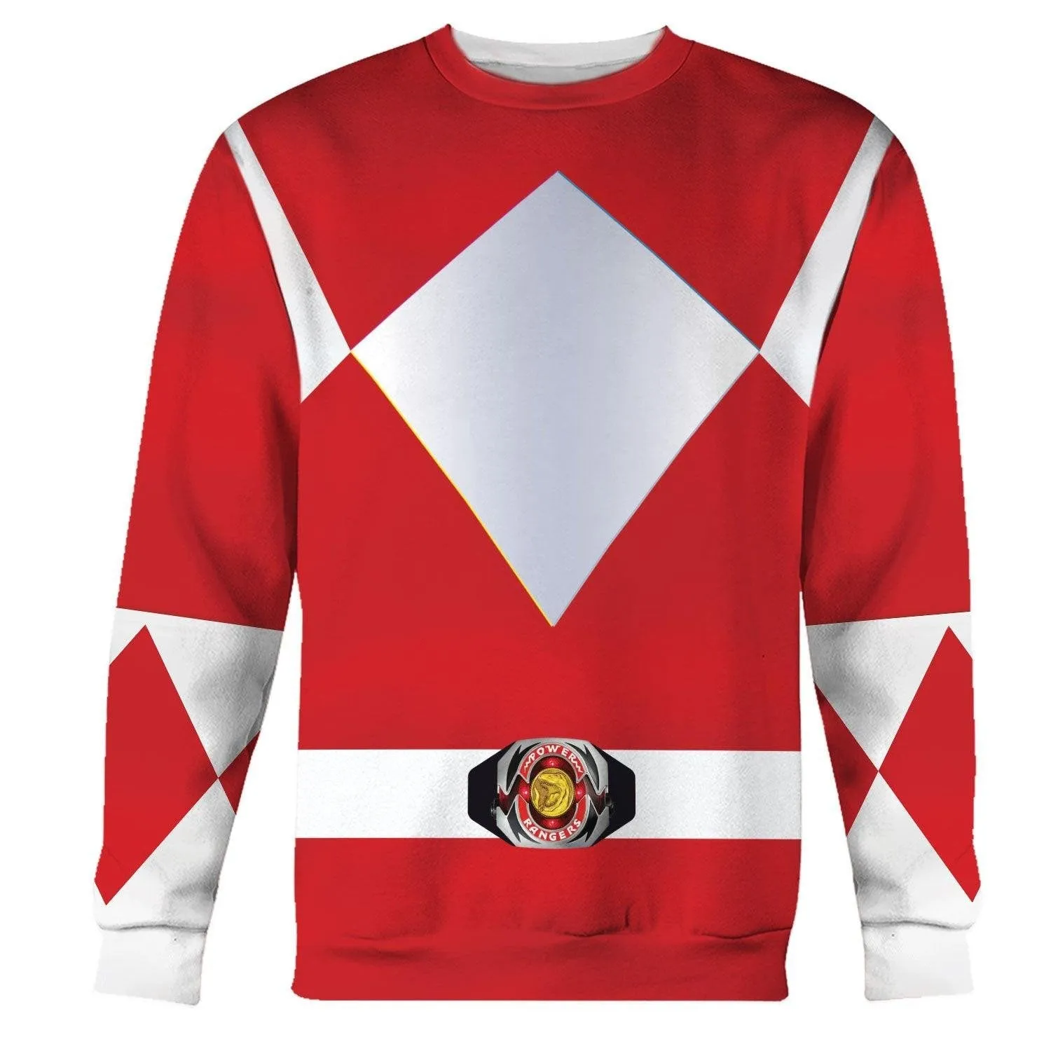 Unisex Tracksuit Hoodies Red Power Ranger 3D Costumes PRHS64 HSQT4301