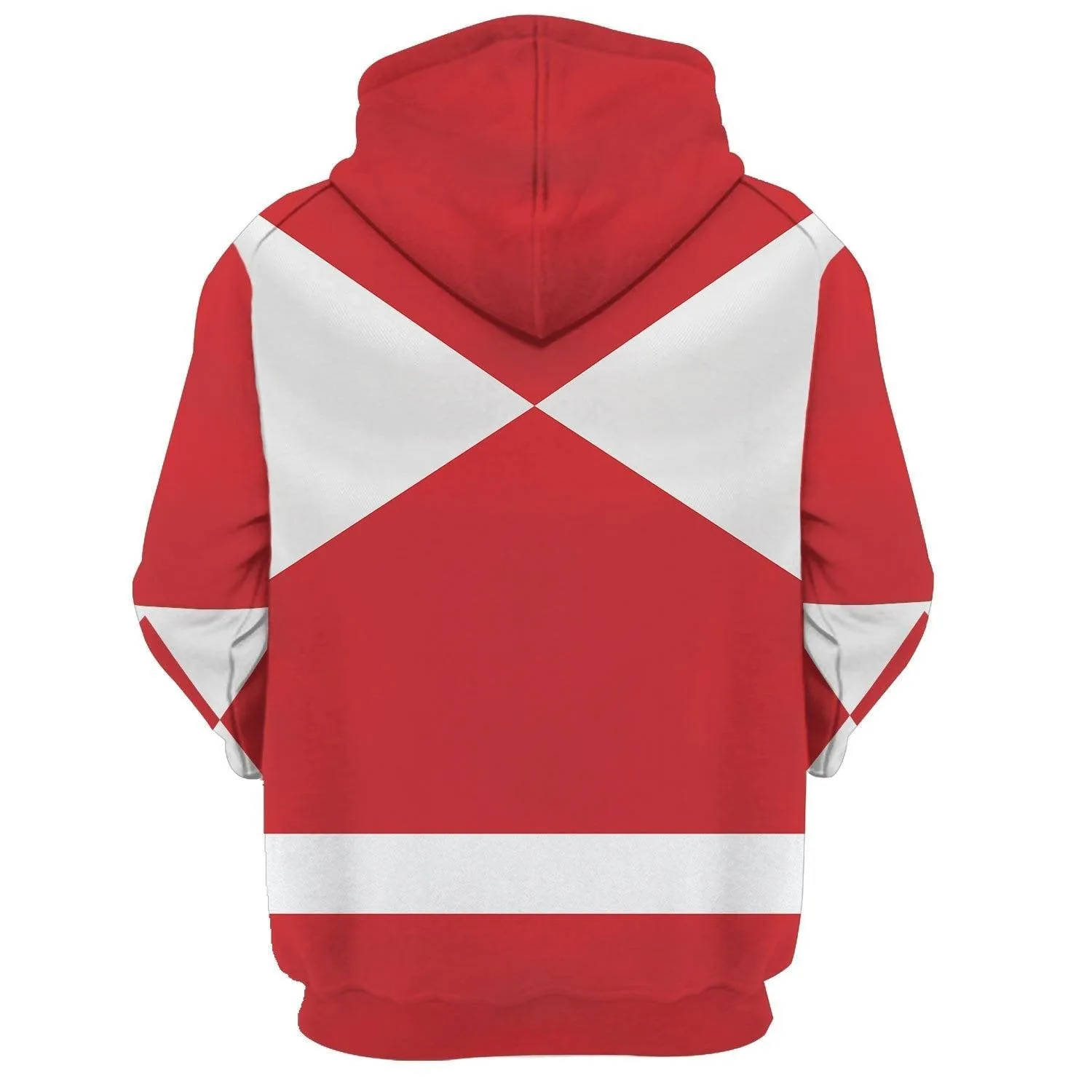 Unisex Tracksuit Hoodies Red Power Ranger 3D Costumes PRHS64 HSQT4301