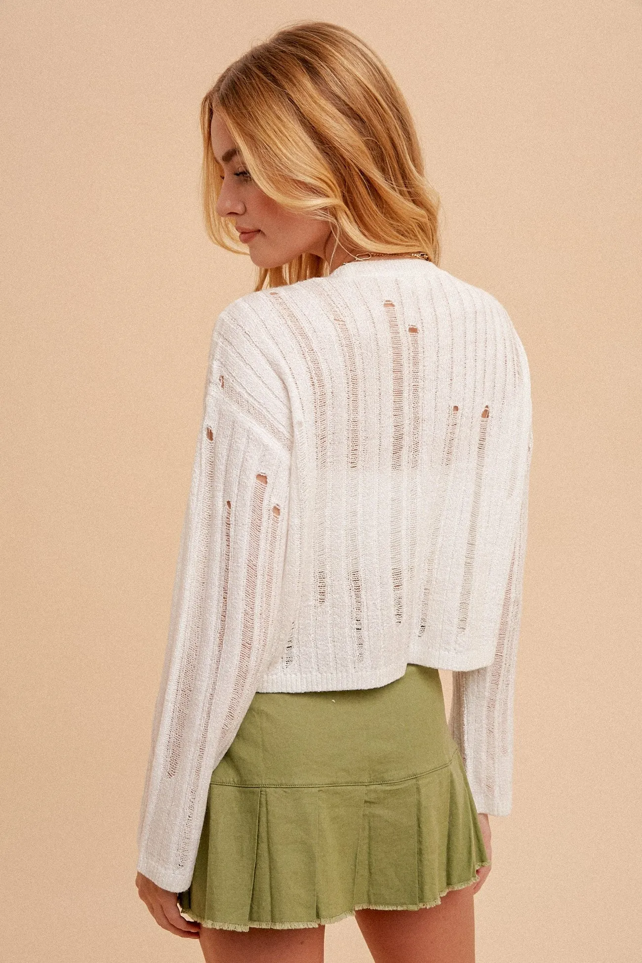 V-Neck Button Cardigan