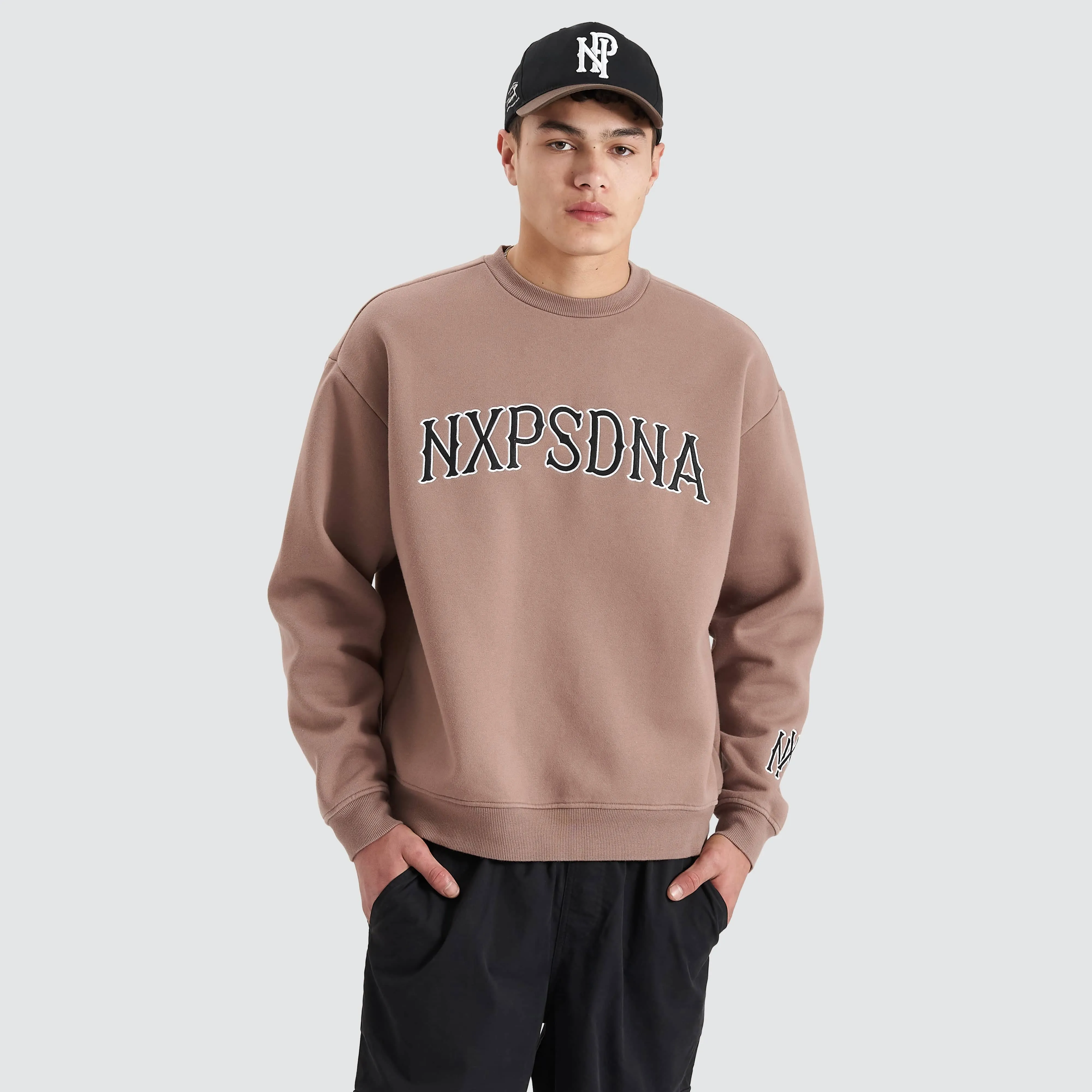 Vault Heavy Box Fit Sweater Bark
