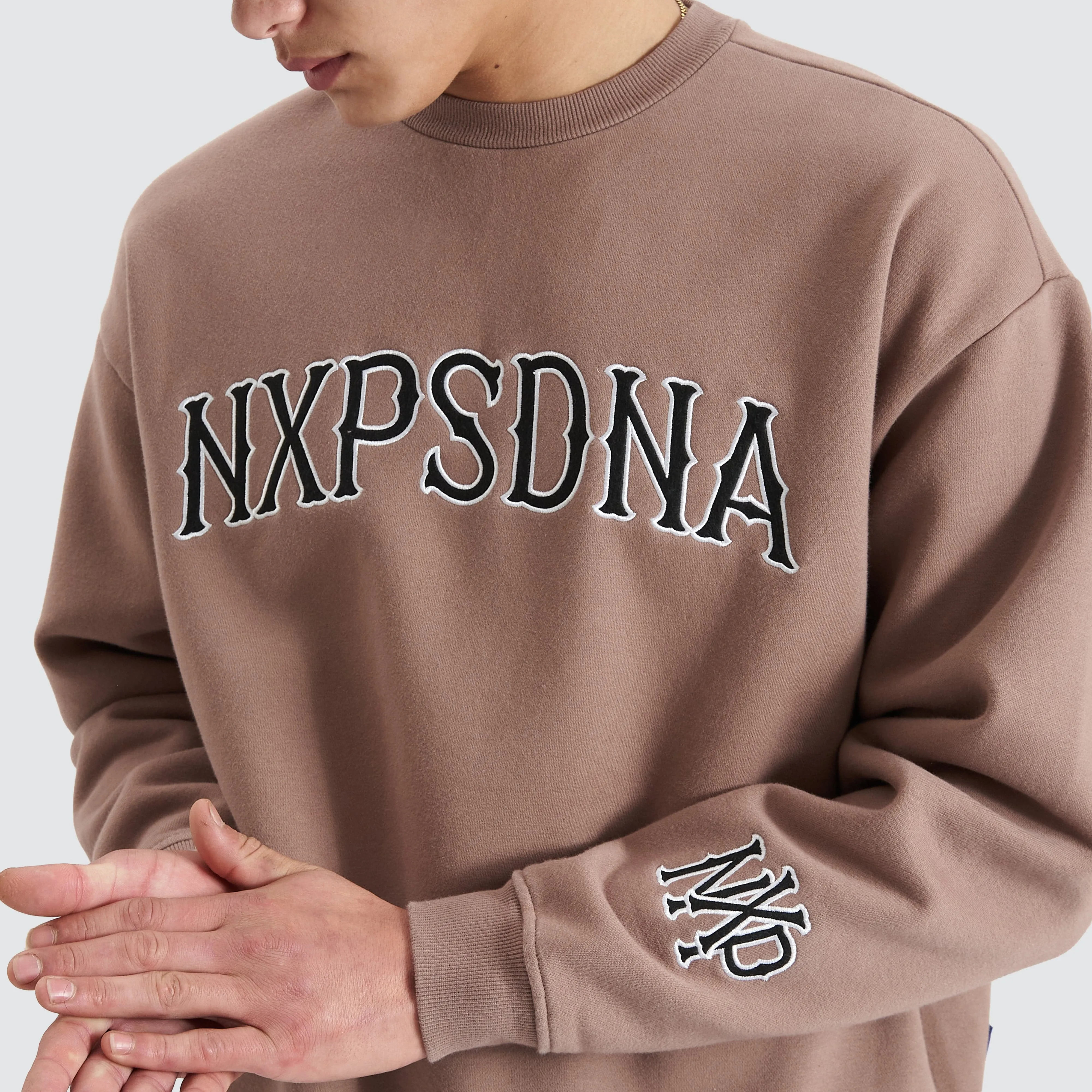 Vault Heavy Box Fit Sweater Bark