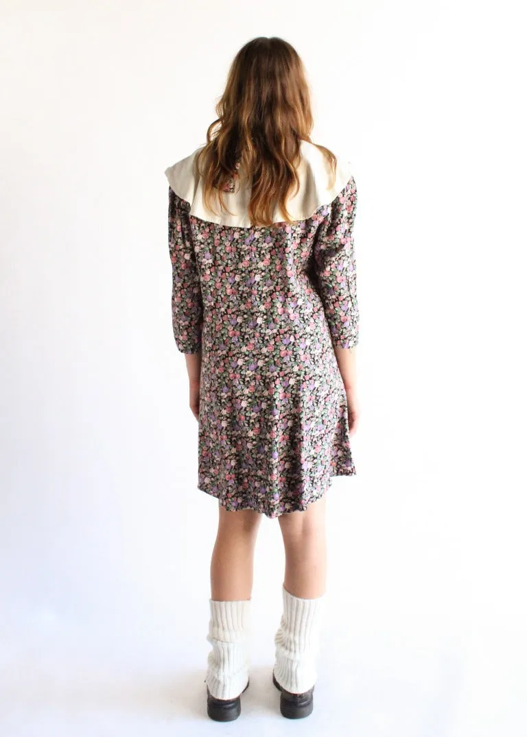 Vintage Floral Dress D0217