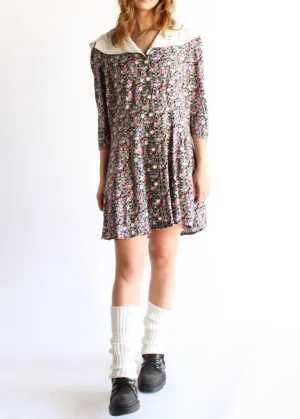 Vintage Floral Dress D0217