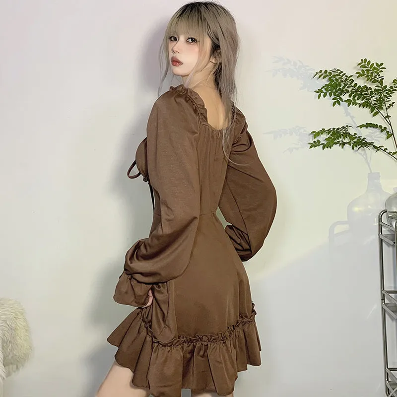vintage long sleeve dress  KF9129