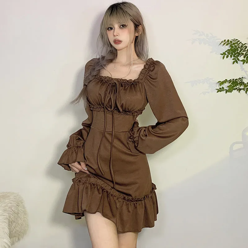 vintage long sleeve dress  KF9129