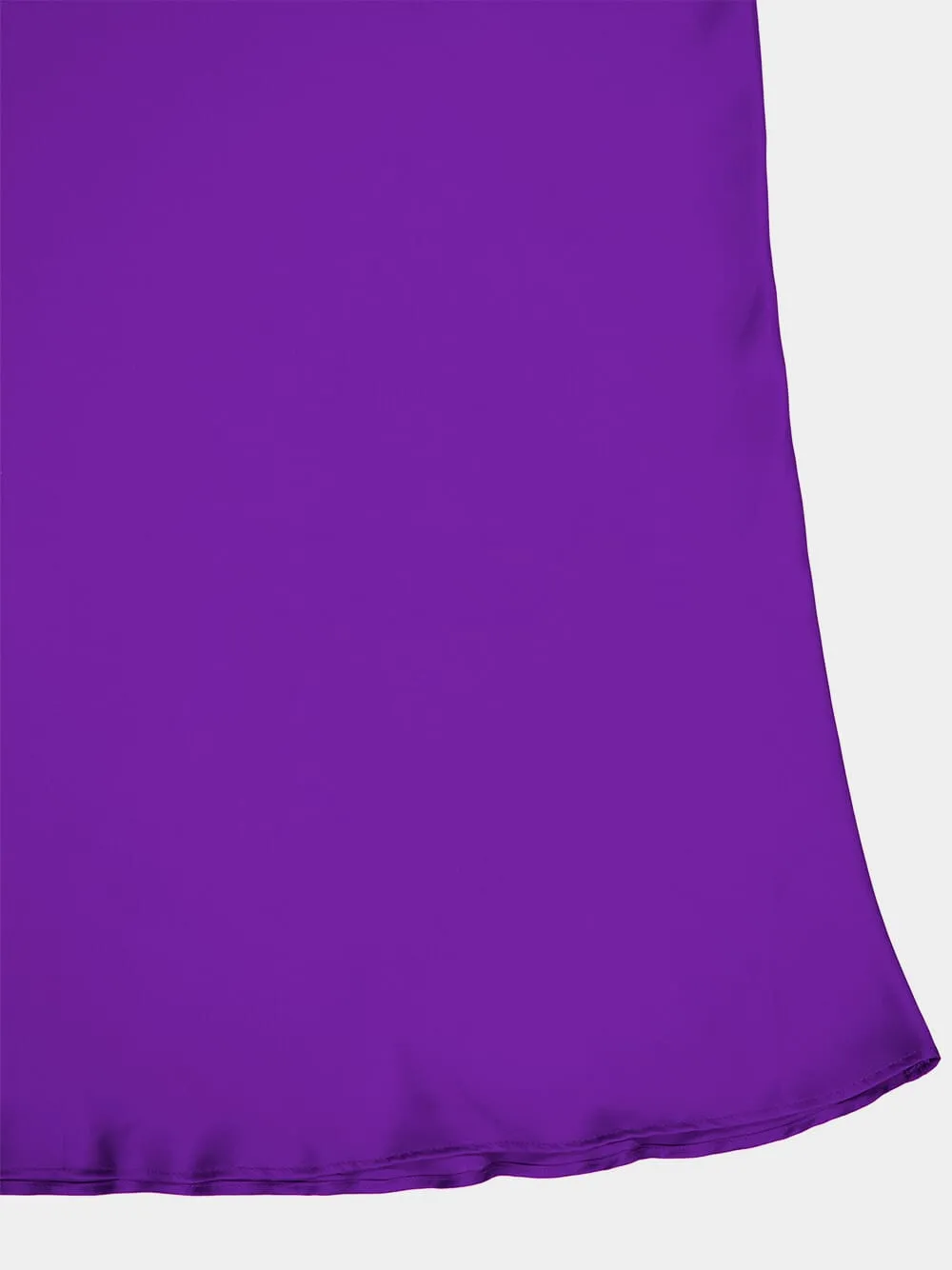 Violet Maxi Skirt with Gold Chain Belt