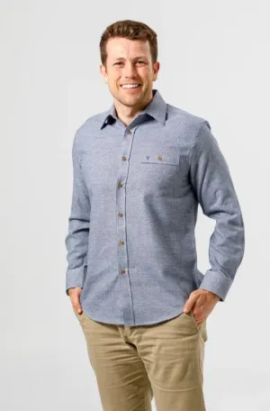 Vonnella L/S Shirt - Navy Fine Check