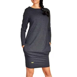Women Long Sleeve Warm Autumn Dress Sweatshirt Party Short Mini Jumper Dresses