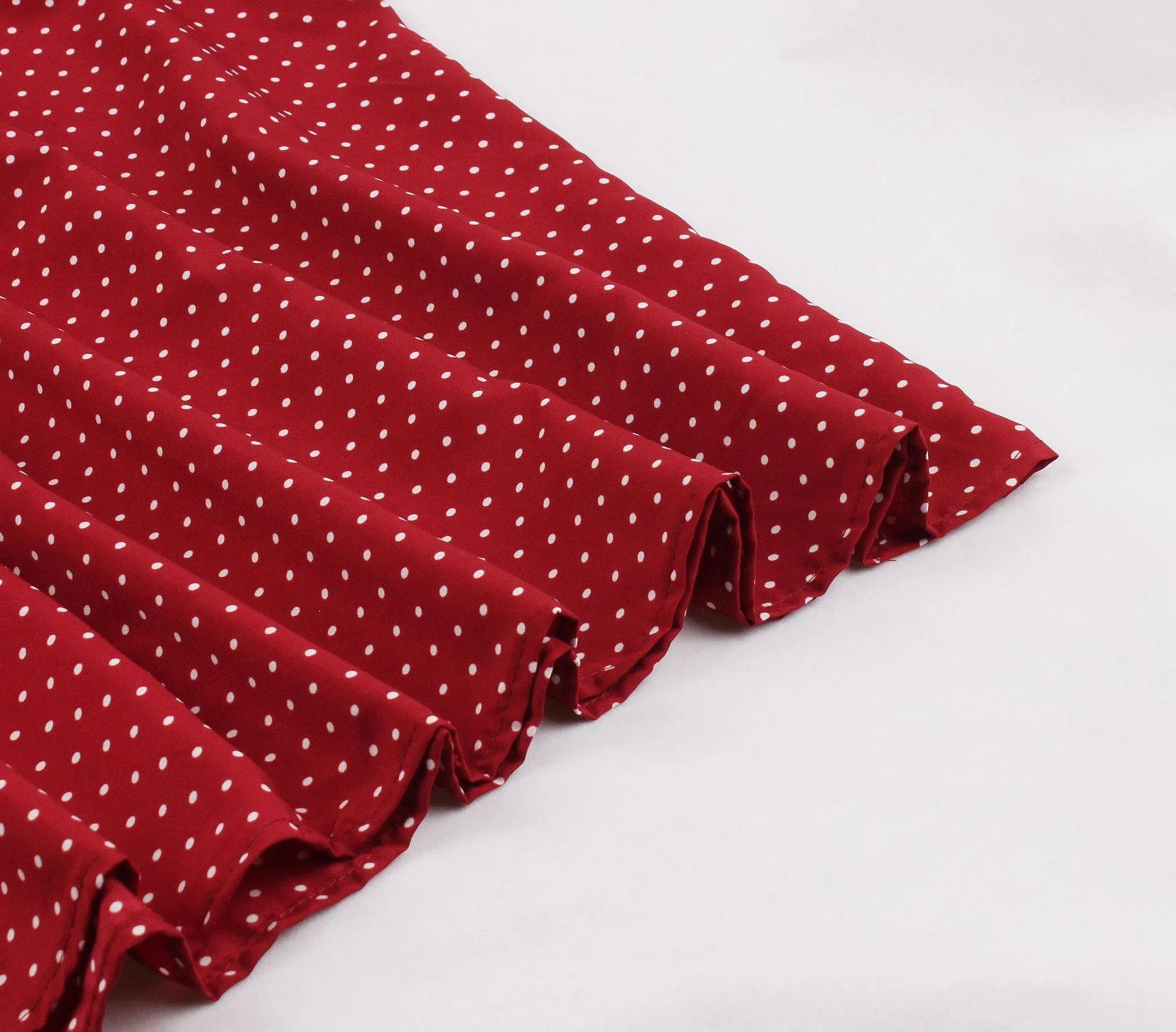 Women Sleeveless V Neck Dot Print Vintage Dresses with Buttons