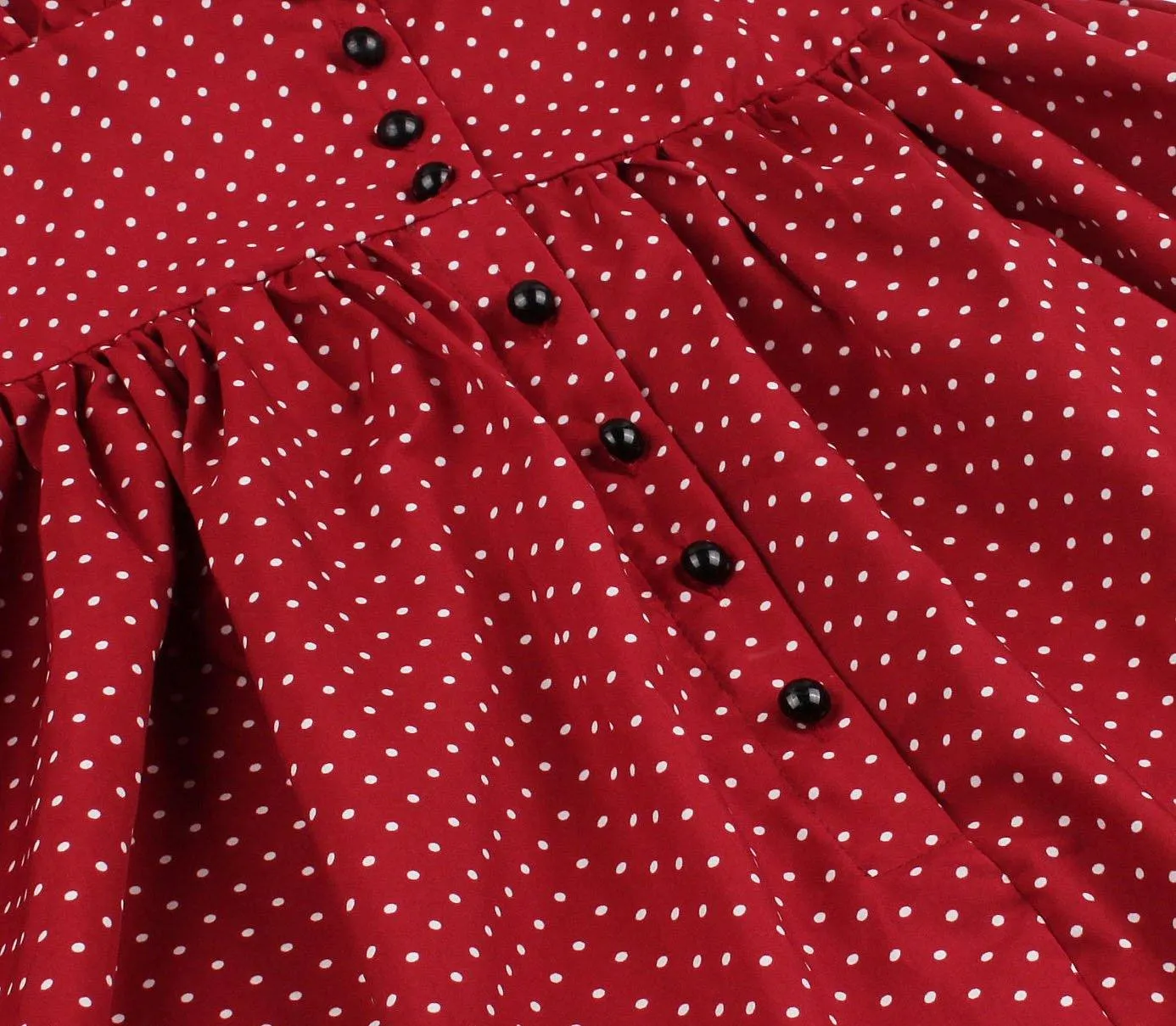 Women Sleeveless V Neck Dot Print Vintage Dresses with Buttons