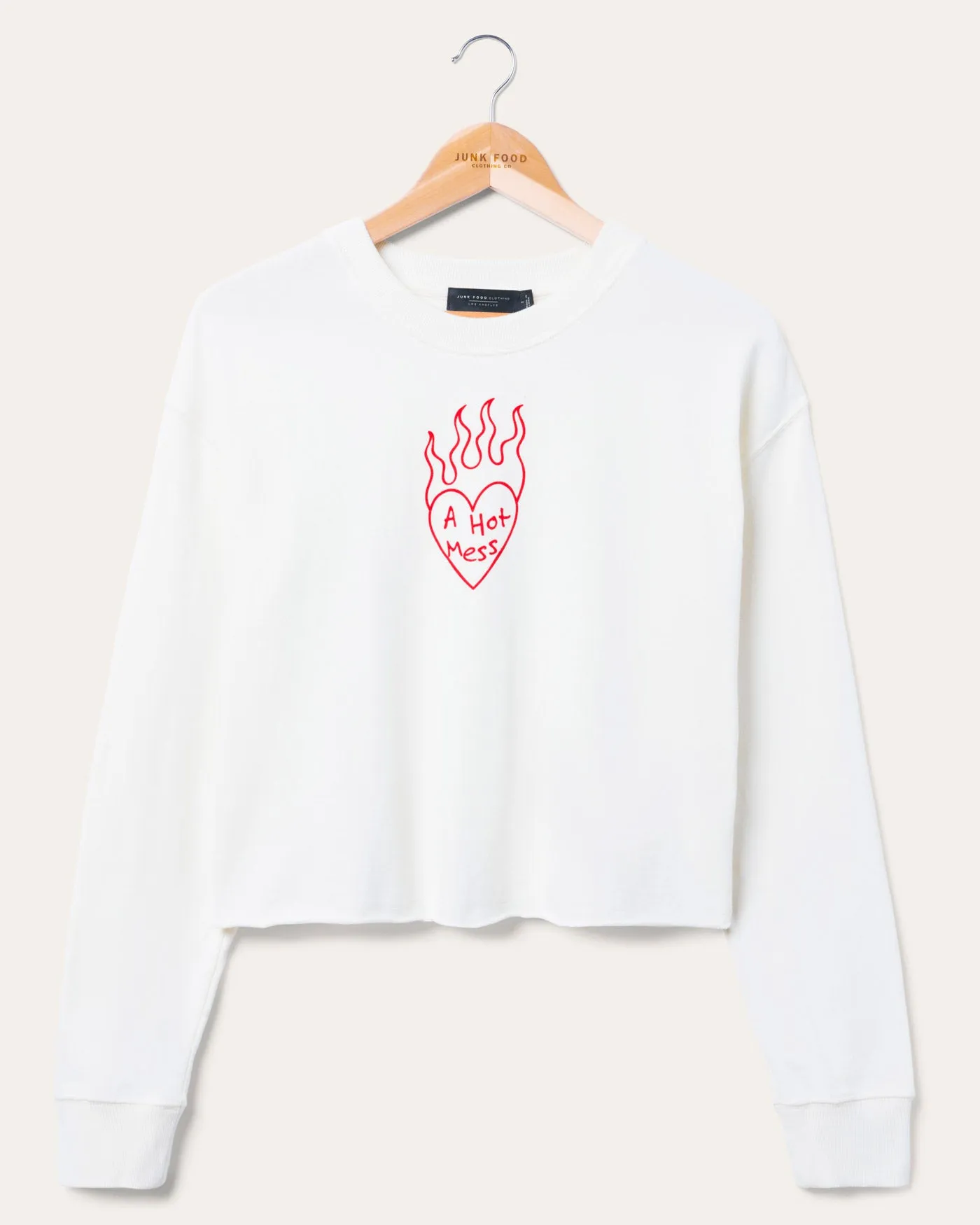 Women's A Hot Mess Crop Crew