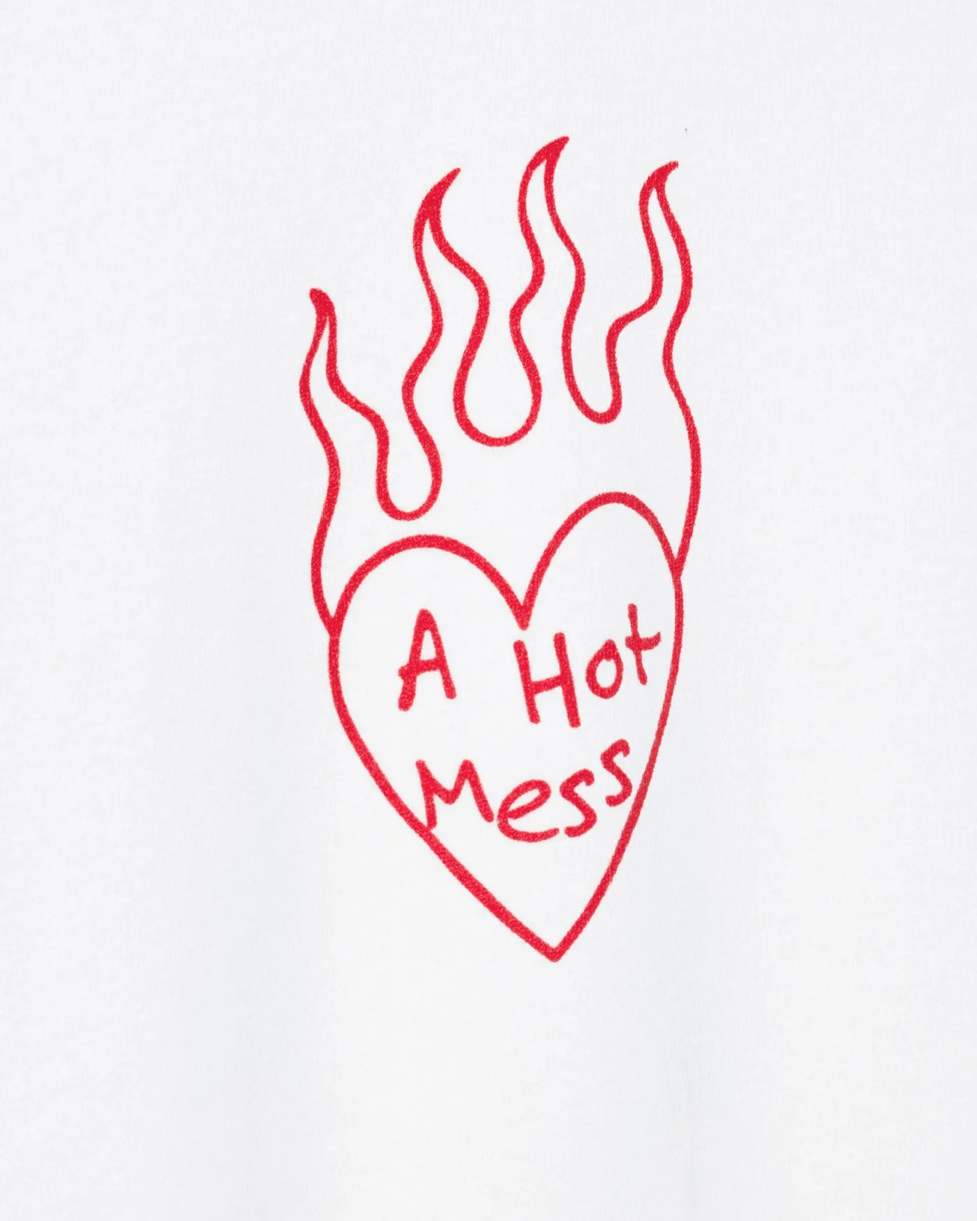 Women's A Hot Mess Crop Crew
