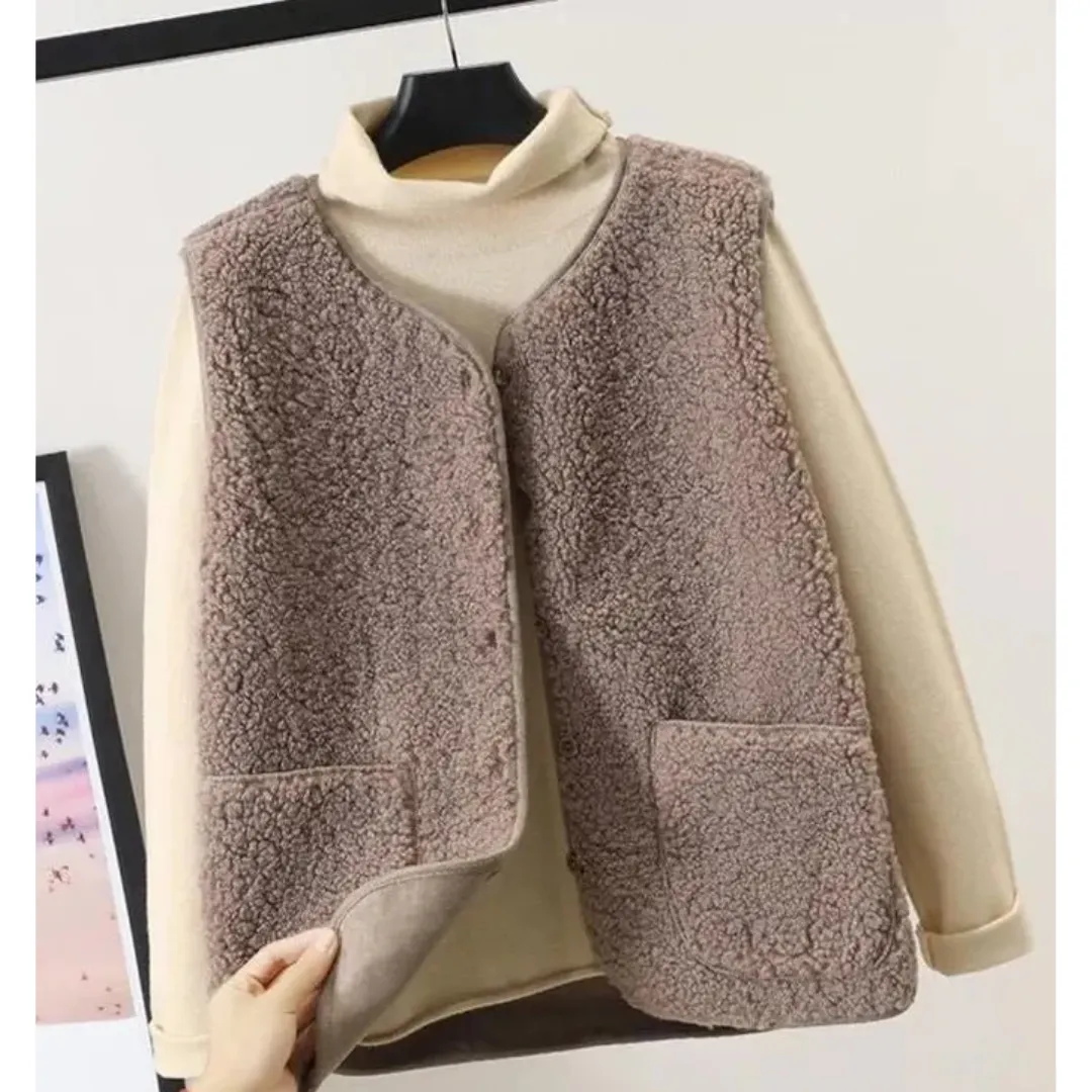 Women's Comfortable Button Down Vest | Warm