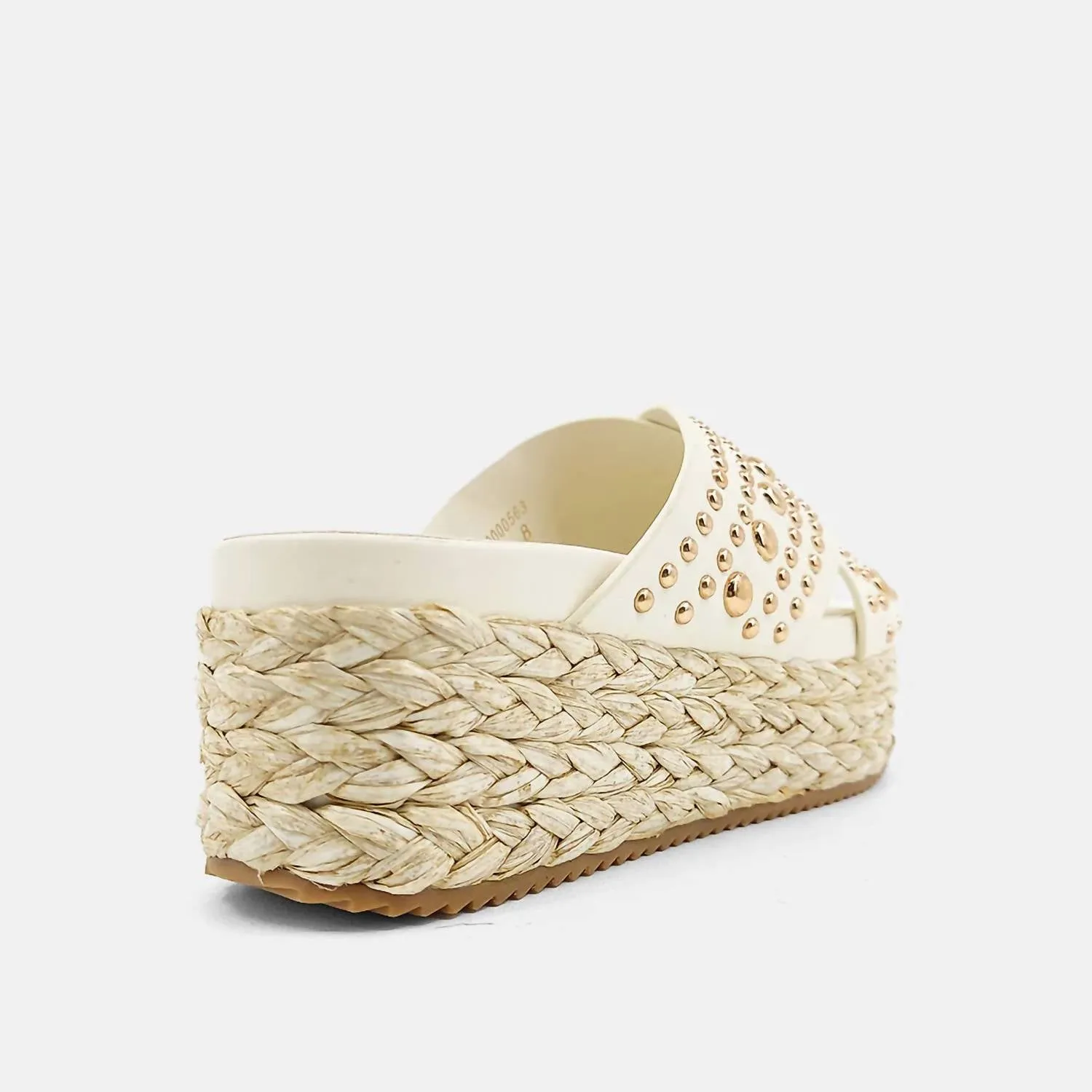 Women's Espadrille Wedge Sandals In Bone