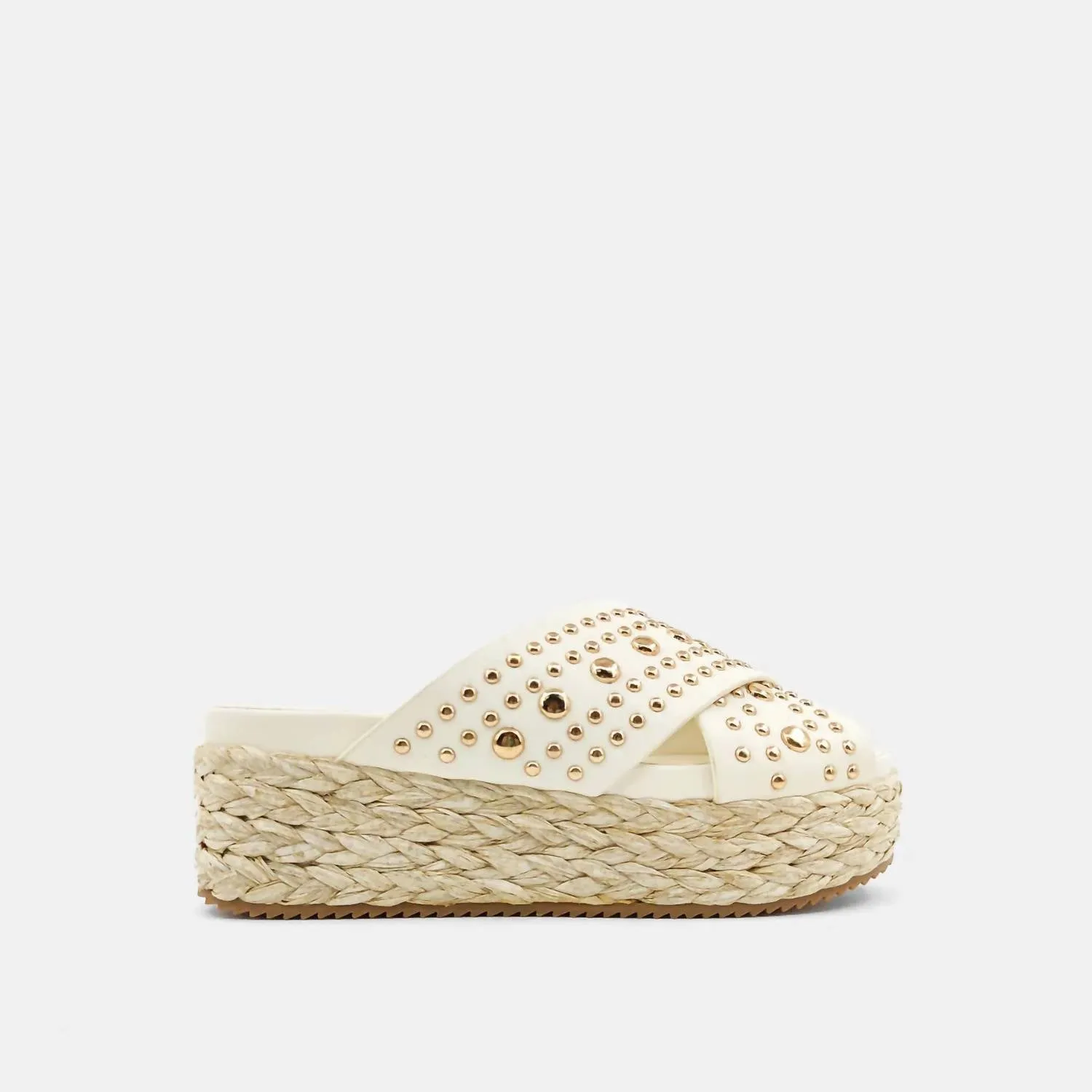 Women's Espadrille Wedge Sandals In Bone