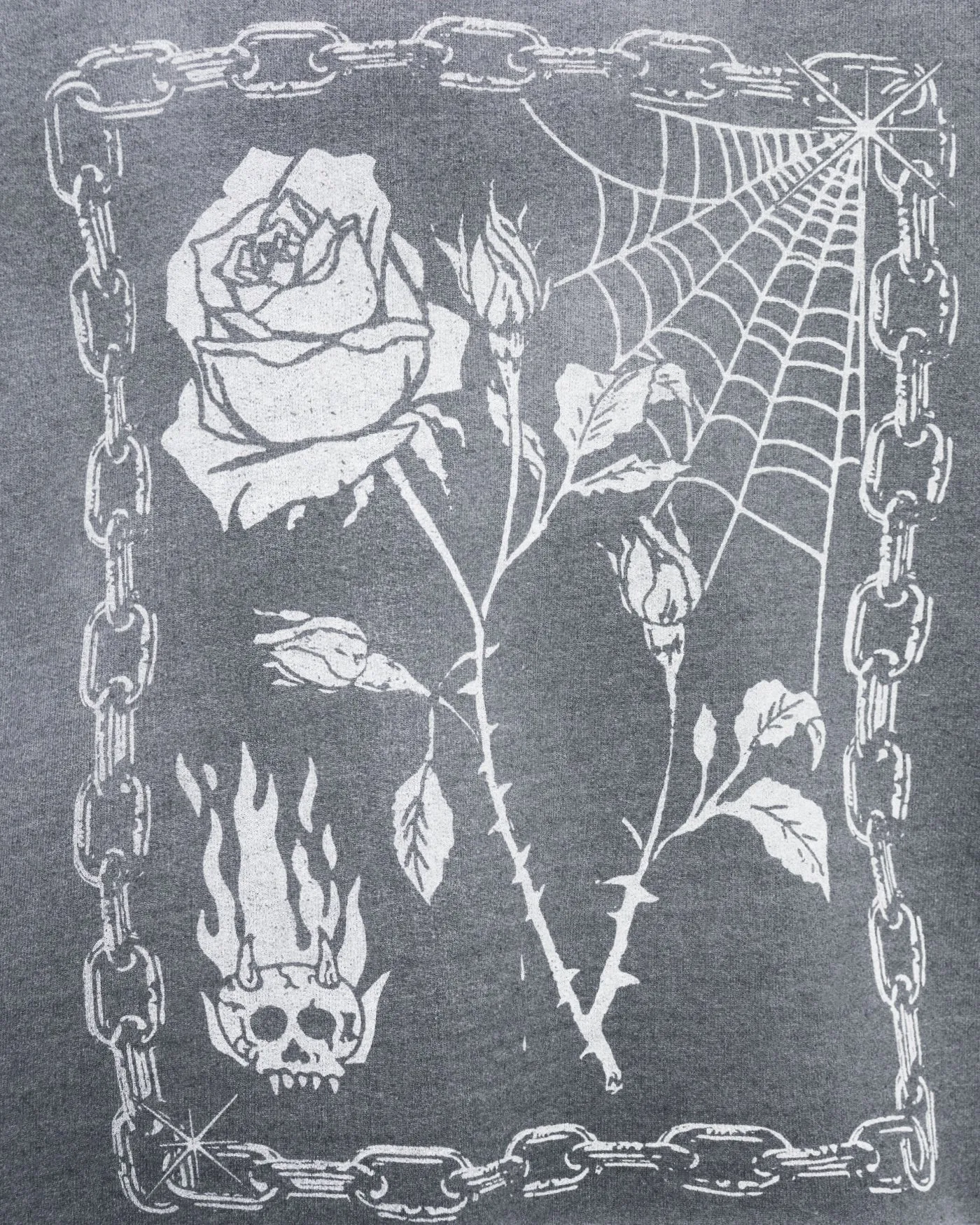 Women's Skulls and Roses Flea Market Fleece Tee