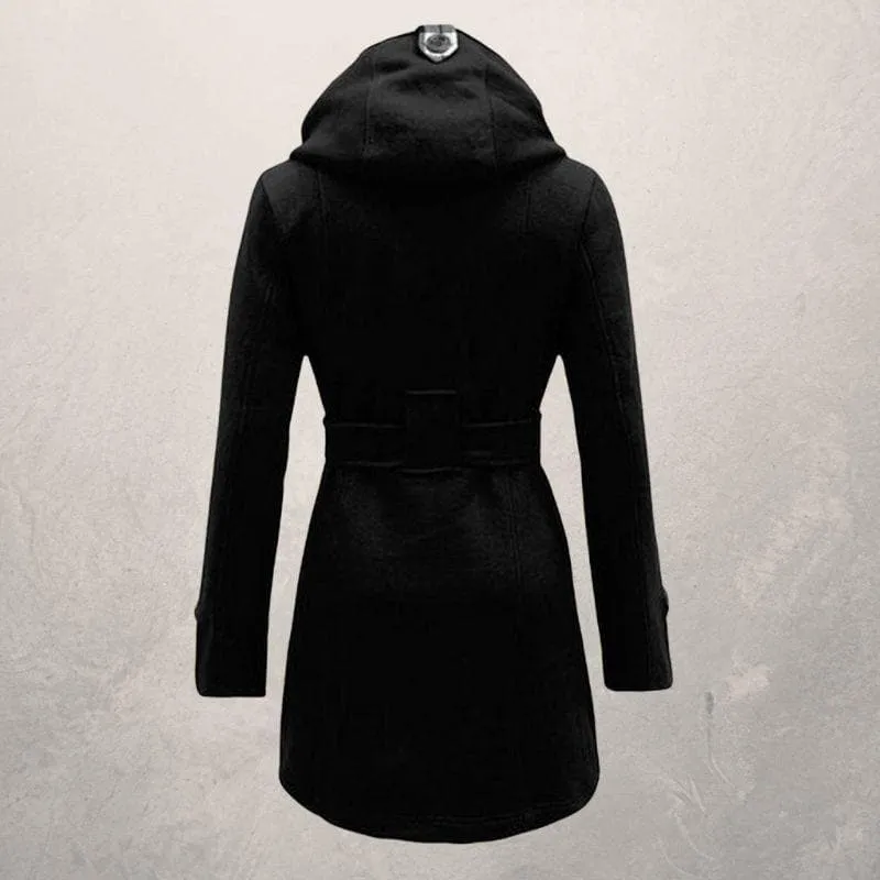 Women's Winter Stylish Hooded Double Breasted Coat | Warm