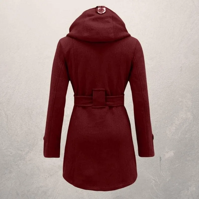 Women's Winter Stylish Hooded Double Breasted Coat | Warm