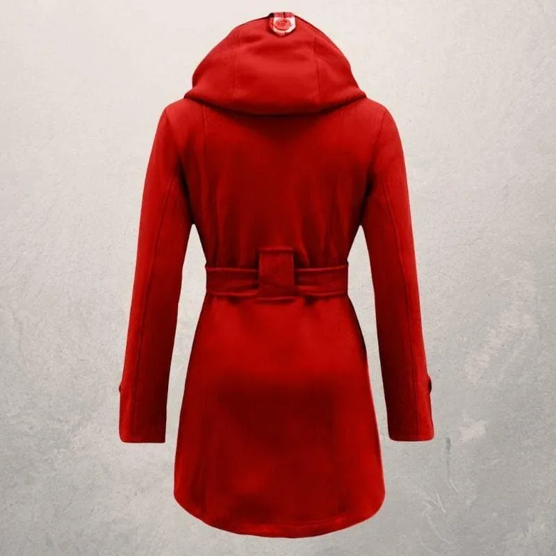 Women's Winter Stylish Hooded Double Breasted Coat | Warm