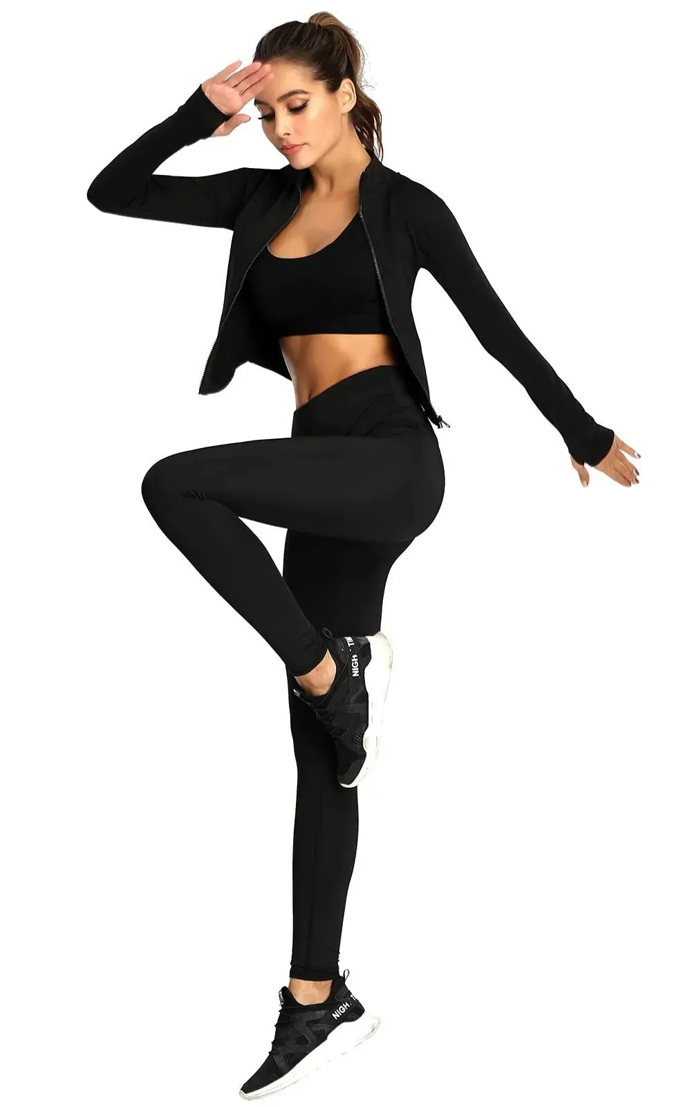 Women's Zip-up Hoodies with Thumb hole cuffs