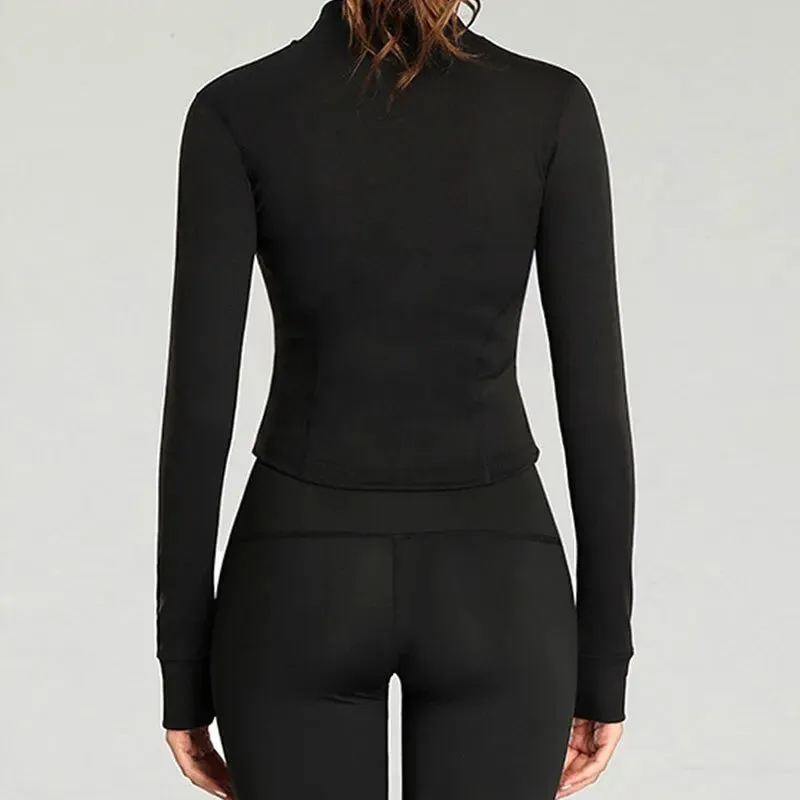 Women's Zip-up Hoodies with Thumb hole cuffs