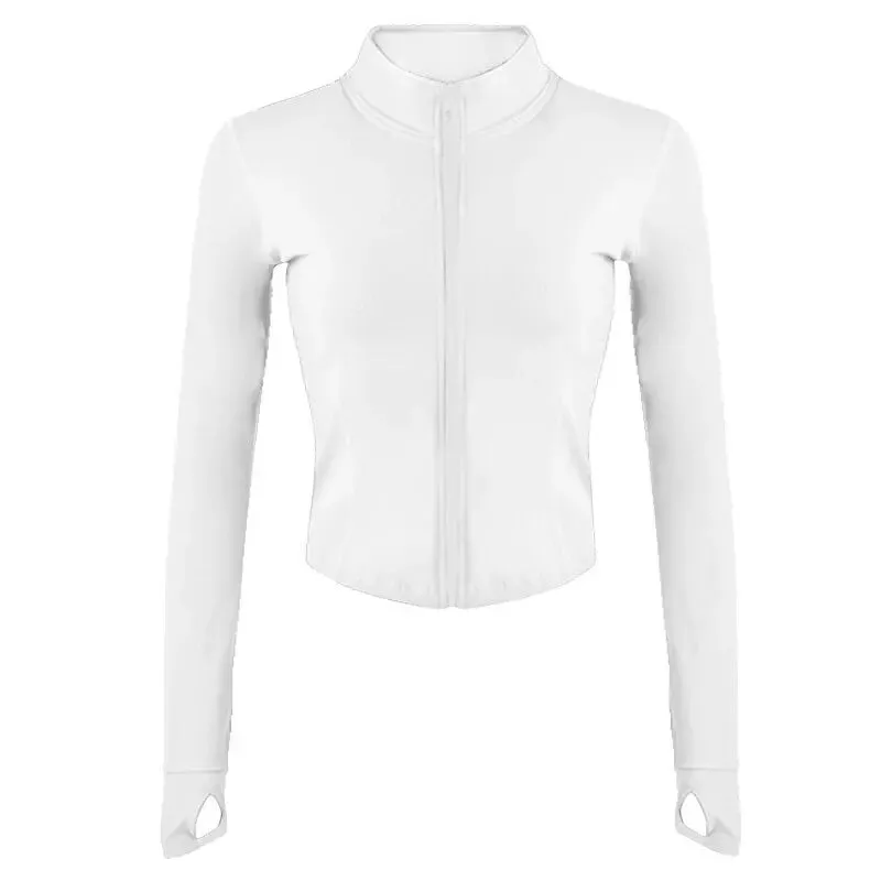 Women's Zip-up Hoodies with Thumb hole cuffs