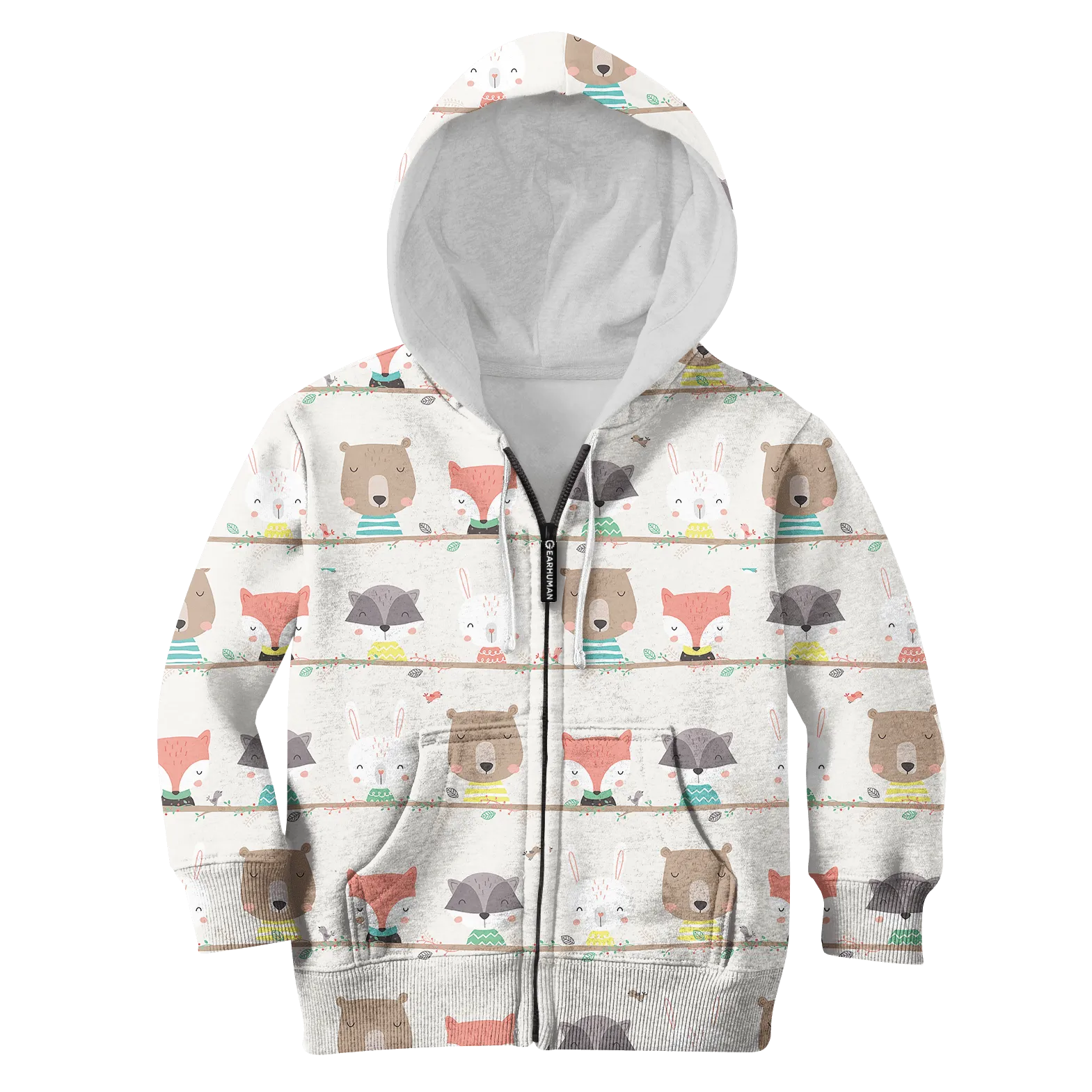 WOODLAND ANIMALS Kid Custom Cosplay Hoodies Apparel