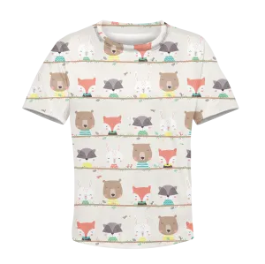 WOODLAND ANIMALS Kid Custom Cosplay Hoodies Apparel