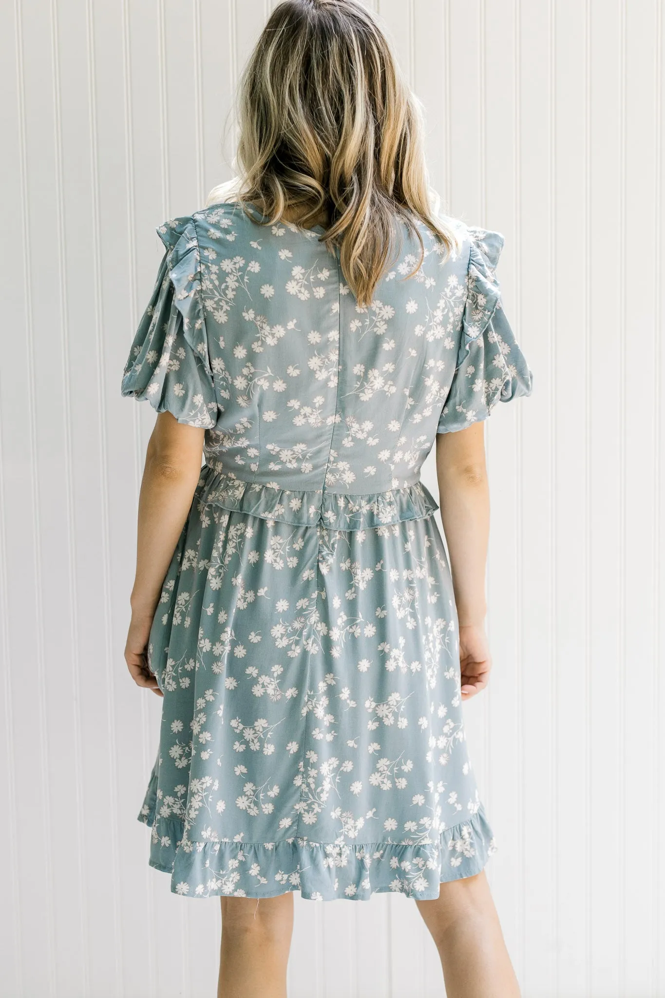 X Wildflowers Blue Floral Dress
