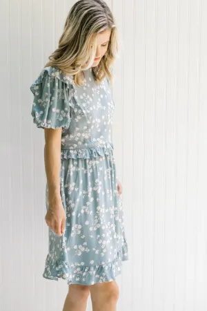 X Wildflowers Blue Floral Dress