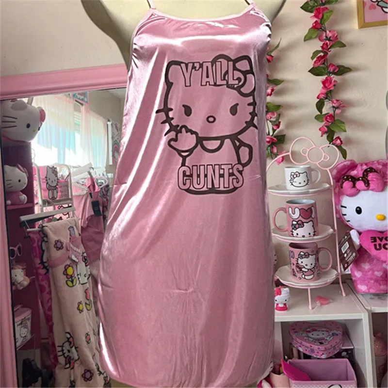 Y2K Pink Nightgown UB99404